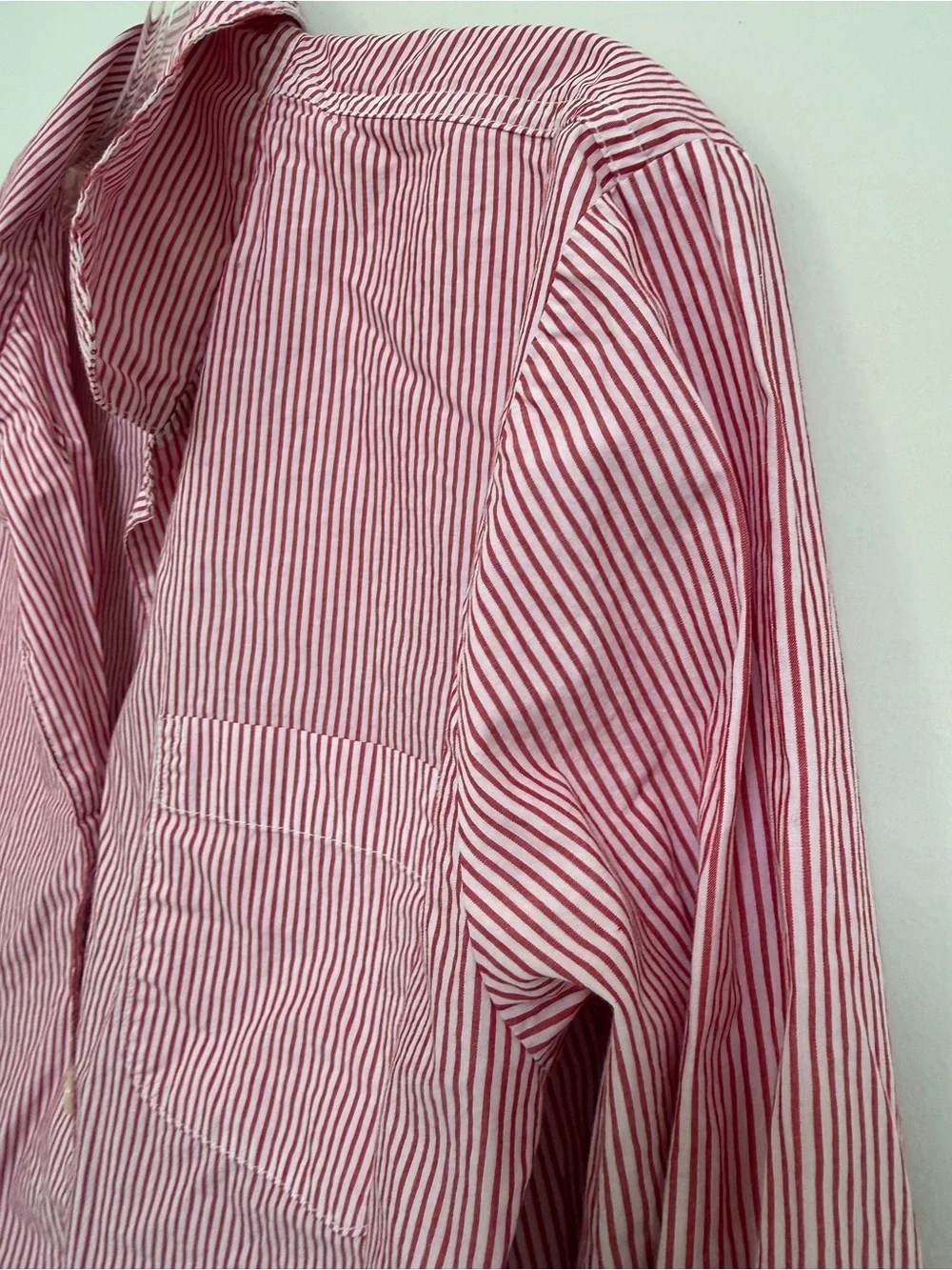J Crew Pajama Set Red & White Stripe Top and Bottoms
